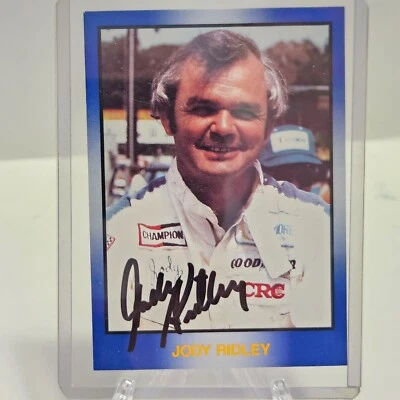 RARE Jody Ridley signed 1991 TG Masters of RACING ~ 1981 DOVER WINNER CARD #212 - Image 1 of 3