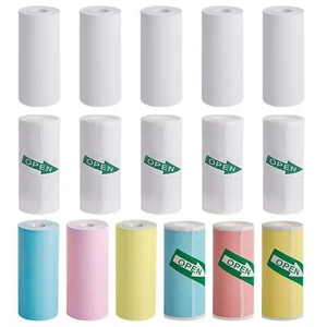 16 Rouleaux Appareil Photo Impression Papier 57 x 25mm Rouleaux de papier the... - Photo 1/7