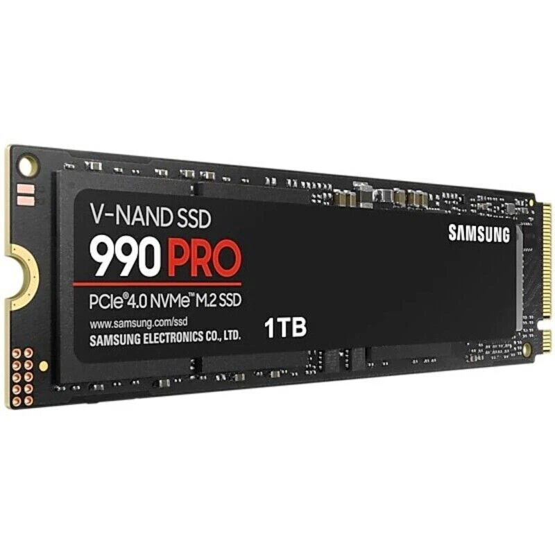 Samsung 990 PRO, 1TB, Internal, M.2 PCIe 4.0 NVMe (MZ-V9P1T0BW) SSD
