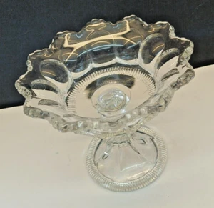 Vintage Heisey Glass 'Colonial' Flared Rim Compote - Picture 1 of 7