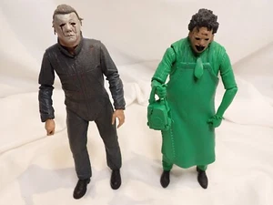 2 NECA hard-to-find figures 7 inch Leatherface 2015 & 8" Michael Myers 2019 - Picture 1 of 8