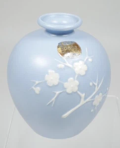 Precioso jarrón vintage Copeland Spode azul Prunus Bud - Imagen 1 de 3