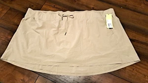 NWT All In Motion 4X Tan Khaki Beige Activewear Skort Skirt Lined Yoga Golf - Picture 1 of 5