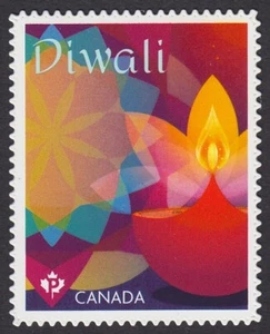 DIE CUT = DIWALI = Booklet stamp Canada 2020 #3251i - Picture 1 of 1