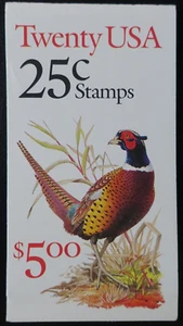 ÉTATS UNIS - USA - CARNET de TIMBRES - OISEAUX - FAISAN N°1809 x20 - Imagen 1 de 2