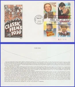 USA4 #2445-48 U/A ARTMASTER FDC PB4  Classic Films - Bild 1 von 1