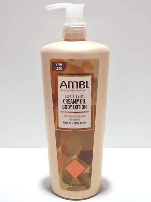 Ambi - Loção Corporal com Óleo Cremoso Suave e Mesmo com Azeite + Manteiga de Karité - 12 oz - Imagem 1 de 2