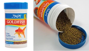 API Pellet Goldfish Food 4.0 oz Canister Goldfsh,Shubnkins,Lionheads & Fantails - Picture 1 of 1