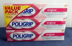 3X Super Poligrip Adhesiva Dental ORIGINAL Expiración 6/26 - Imagen 1 de 1