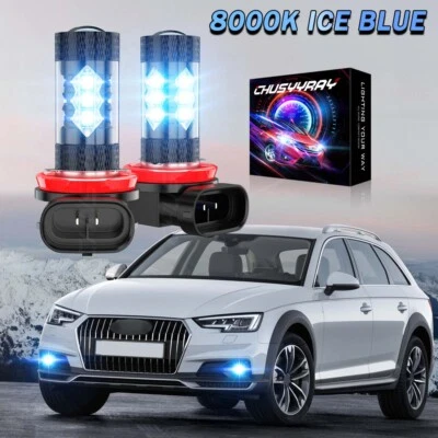 Faros antiniebla LED 8000 k azul hielo H11 2x para Hyundai Sonata 2011 2012 2013 2014 Foto 1 de 4