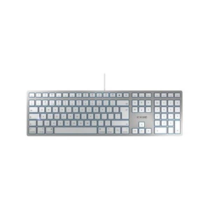 CHERRY KC 6000 Slim Ultra Flat Wired Mac Keyboard Silver JK-1610GB-1 - Picture 1 of 1