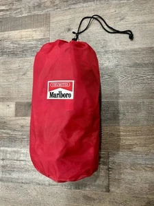 Vintage Marlboro Unlimited Schlafsack rot kariert gefüttert Reißverschluss Camp - Bild 1 von 7