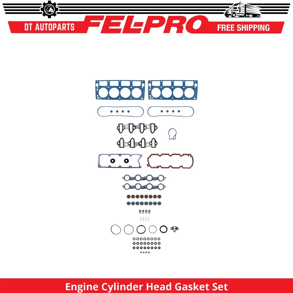 Para 2007-2014 GMC Yukon conjunto de junta de cabeça de cilindro de motor Fel-Pro 2008 2009 2010 - Imagem 1 de 1