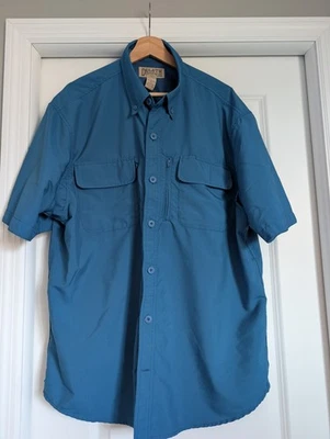 Blue Duluth Trading Company Short Sleeve Vented Outdoor & Fishing Shirt Size L - Image 1 of 4