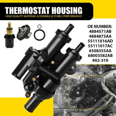 Conjunto de carcasa de termostato de refrigerante de motor para Jeep Compass Patriot 2007-2017 Foto 1 de 4