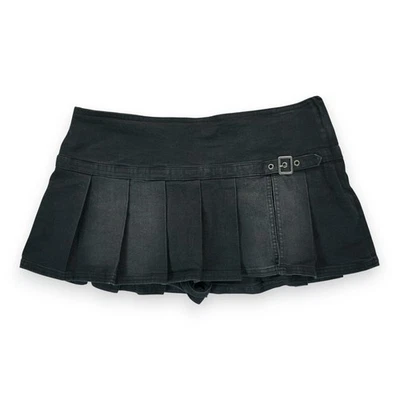 BDG Urban Outfitters Skort Mujer Denim Negro Talla Grande Capas Cremallera Lateral Foto 1 de 4