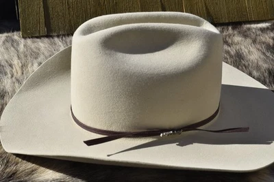 BAILEY MUSTANG 3x BEAVER 7 1/2 Silver Belly Western Cowboy Ranch Rodeo Hat - Image 1 of 4