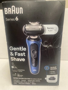 New Braun Series 6-6172cc Rechargeable Wet & Dry Shaver Smart Care Center #9363 - Picture 1 of 7
