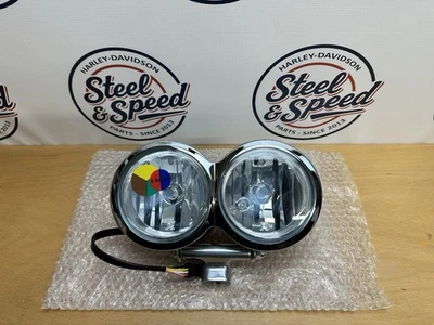 MONTAJE DE CARCASA de faro cromado genuino Harley-Davidson Dyna FXDF 67700168 Foto 1 de 4