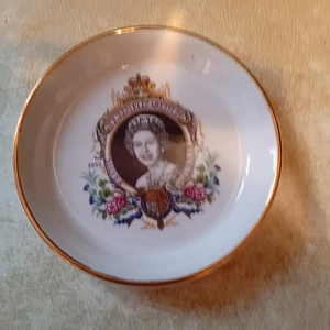 Lord Nelson Pottery, Queens Silver Jubilee 11cm 1977 Plate - Good & Collectible. - Picture 1 of 2