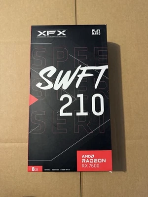 XFX Speedster SWFT 210 Radeon RX 7600 8GB GDDR6 Graphics Card RX-76PSWF V3.0 - Image 1 of 3