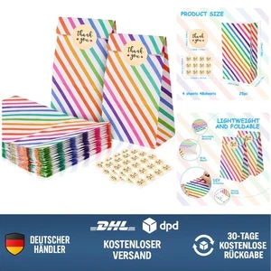 Papiertüten Geschenktüten Kindergeburtstag Hochzeit Mit Aufklebern Bastelset - Bild 1 von 12