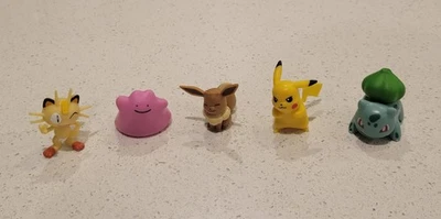 Pokemon WCT Figures Lot - 2018/2019 Meowth, Ditto, Eevee, Pikachu, Bulbasaur  - Image 1 of 4