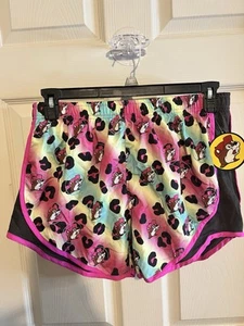 Buc-ees NWT Womens size XL Leopard Print Running Athletic Shorts - Picture 1 of 1