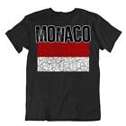 Flagge T-Shirt Monaco Mode Land Souvenir Geschenk T-Shirt Stolz Logo