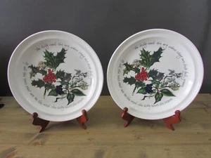 Portmeirion The Holly and the Ivy Dinner Plates 10.5” - Set Of 2 - NEW - Picture 1 of 5