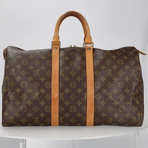 Louis Vuitton Monogram Keepall 45 Boston Bag M41428 Pre-owned Rank B - Picture 1 of 9