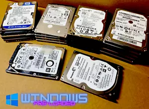500GB 2.5 INCH HARD DRIVE / HDD WITH * WINDOWS 11 PRO 64BIT PRELOADED * NOT SSD - Picture 1 of 2