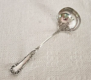 Antico vintage placcato argento LADLE punzone/zuppa Joseph Horne & Co. lungo 11" - Foto 1 di 9