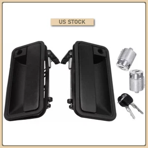 Exterior Front Door Handle W/ Lock Cylinder For 88-94 Chevrolet C1500 GMC K1500 - Picture 1 of 4
