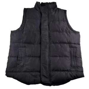 Puffer Vest Urban Heritage Size L Black Zip Pockets - Picture 1 of 16