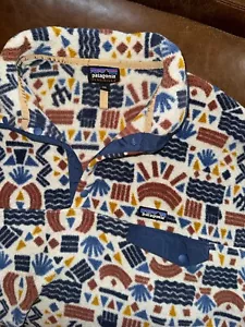 Patagonia Protected Peaks Snap T Fleece Men Sz XXL Aztec Synchilla Pullover RARE - Picture 1 of 20