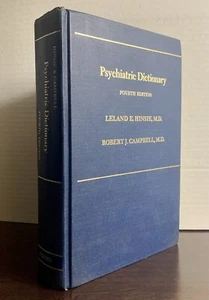 PSYCHIATRIC DICTIONARY (OXFORD MEDICINE PUBLICATIONS) By Leland E. Hinsie M D - Picture 1 of 14