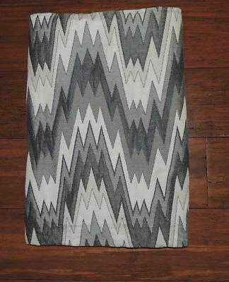 Gray Chevron Quilted Upholstery Yardage Material 54" X 56" High Quality Tapestry - Image 1 of 4