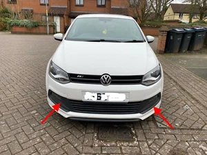 VW POLO R LINE ORIGINAL GENUINE FOGLIGHT GRILLE LEFT or RIGHT 2011- 2017 6R 6C - Picture 1 of 12