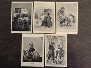 LOT 5 CHROMOS NOIR BLANC CHICOREE DUROYON & RAMETTE DIVERS - 59711 - Imagen 1 de 2