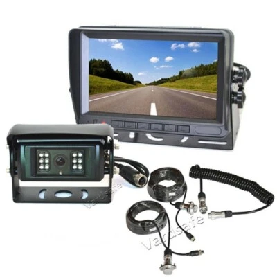 Motorized Shutter Reverse Camera Monitor+ Trailer Tow Quick Connect for Truck RV - Image 1 of 4
