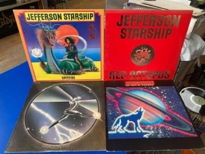 Jefferson Starship 4 lp lot Red Octopus, Winds Of Change, Spitfire, Dragon Fly - Picture 1 of 1