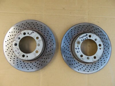 2006-2008 PPORSCHE CAYMAN 987 RWD ЗАДНЕЕ ИЛИ ПЕРЕДНЕЕ БОКОВОЕ КОЛЕСО ТОРМОЗ ДИСК КОМПЛЕКТ OEM - Изображение 1 из 4