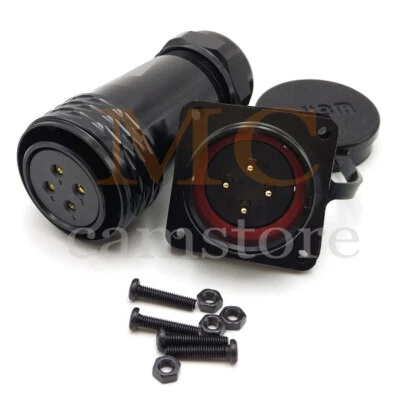 WEIPU SA28 4Pin Panel Mount Electrical Wire Connector,Aviation Plug and Socket - Image 1 of 4