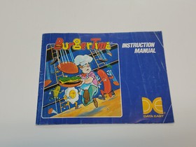 Burger Time Authentic Original NES Nintendo Manual Only *Creasing