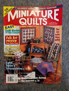 Miniature Quilts Magazine #57 2002 20+ Patterns Thread Painting Folk Art - Picture 1 of 14