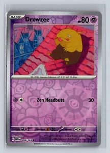 Reverse Holo Drowzee 096/165 Comune Scarlatto e Viola 151 Pokemon TCG - Foto 1 di 2