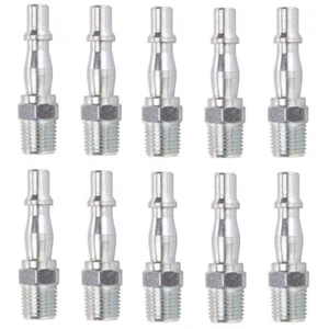 10 Piece Air Line Hose Fittings Euro Male End Connector 1/4" BSP for PCL Vertex - Picture 1 of 11
