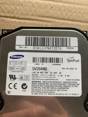 Samsung SV2044D/DOM SV2044D/D0M 20.4GB Hard Drive - Image 1 of 4