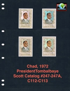 at $2.65 Scott Value - 1972 CHAD New President, Politics CV MNH NH UMM - Picture 1 of 4
